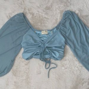 Blue Blouse - Honey Boutique